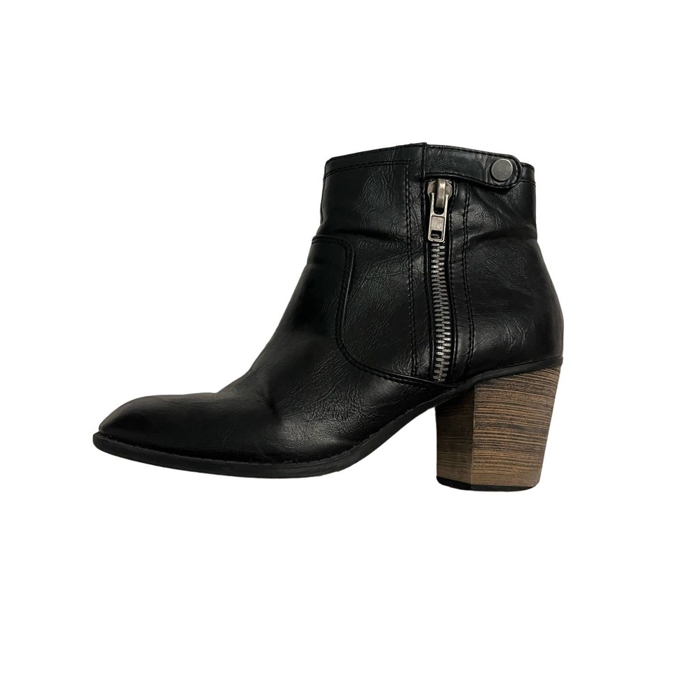 Crown Vintage black bootie with chunky heel Size 10 - Picture 2 of 5
